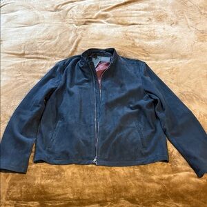 John Varvatos Midnight Blue Suede Jacket